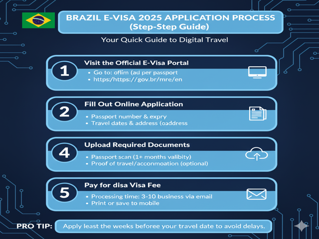 application process for the Brazil E-Visa in 2025