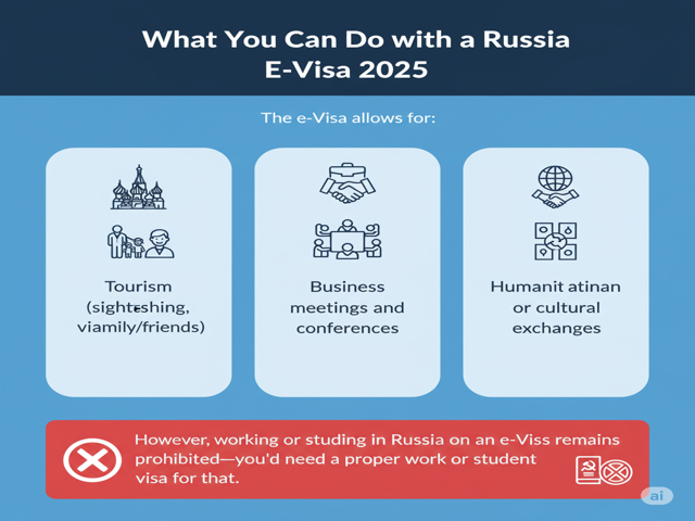 can do with a Russian E-Visa in 2025