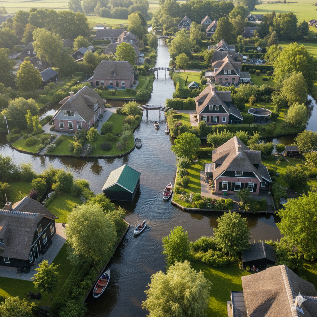 canals in Giethoorn