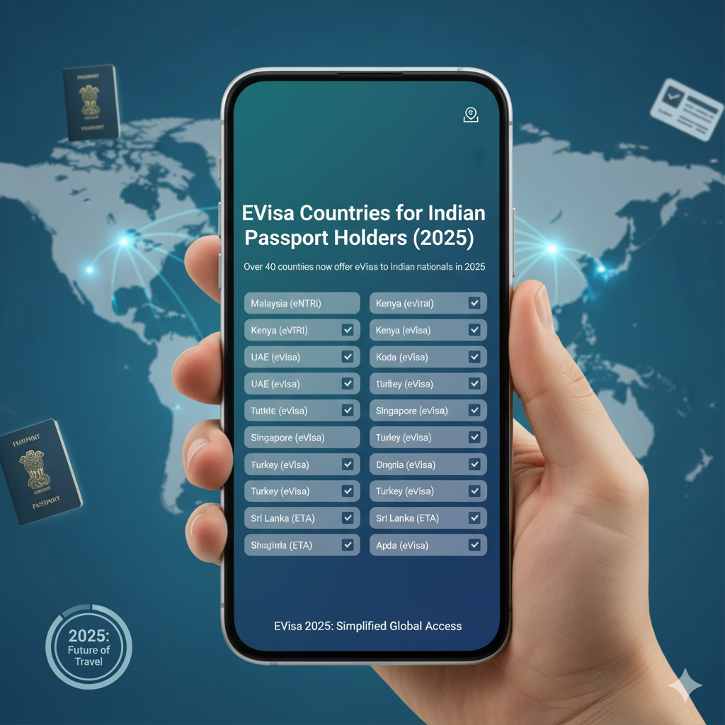 eVisa Countries for Indian Passport Holders 2025