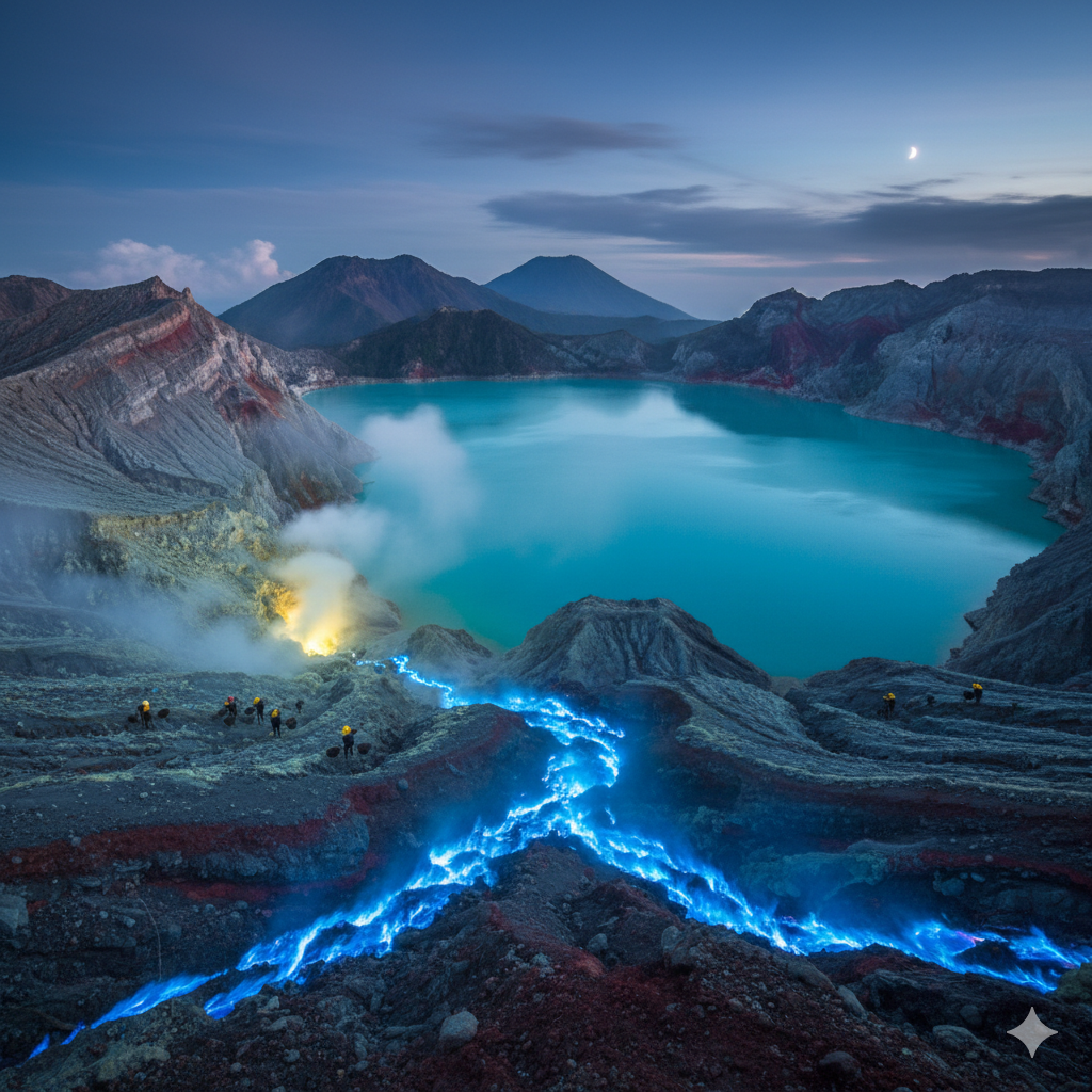 embodies the captivating contradictions of Kawah Ijen