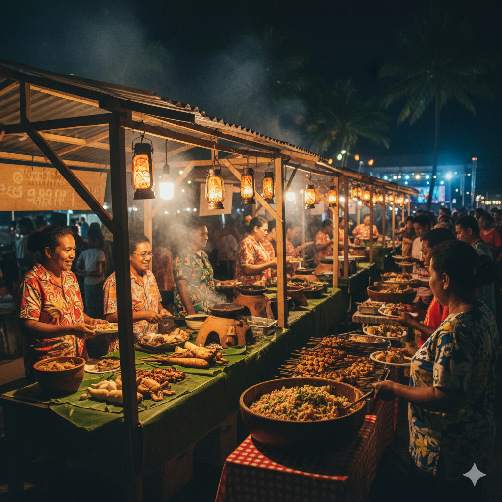 fijian culture festival - Fijian Food Stalls