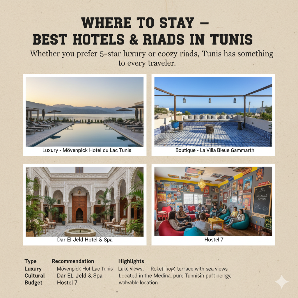 hotels and riads in Tunis