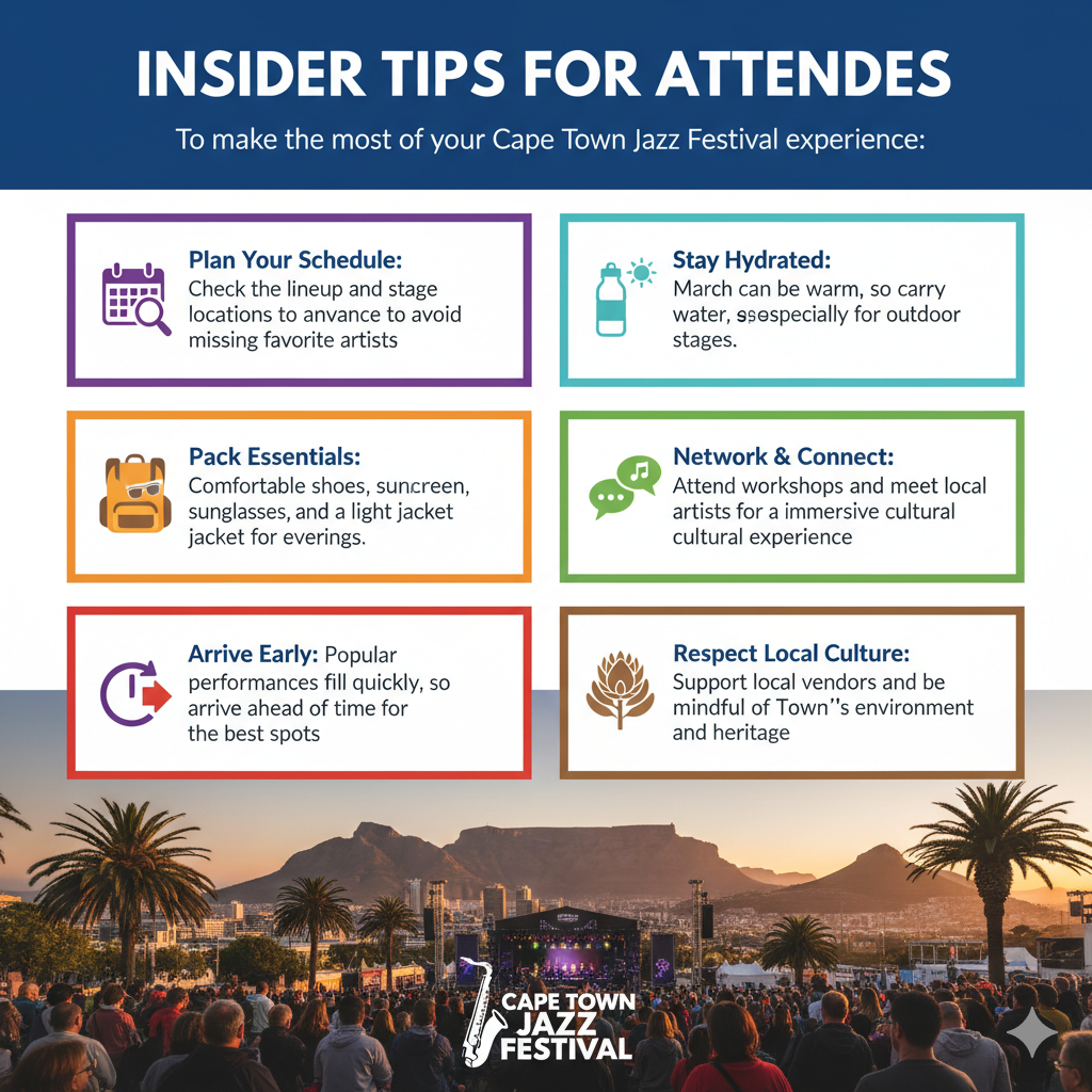 insider tips for the Cape Town Jazz Festival