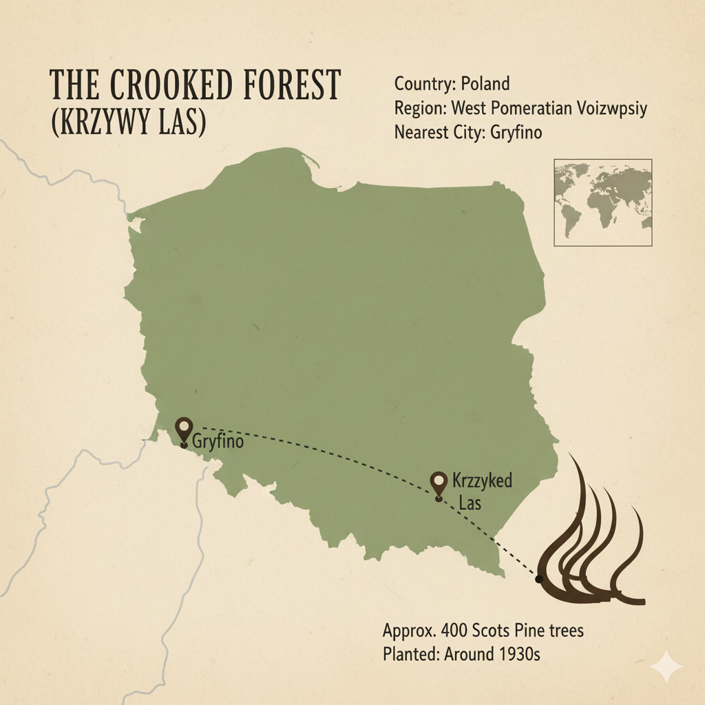 key facts about the Crooked Forest