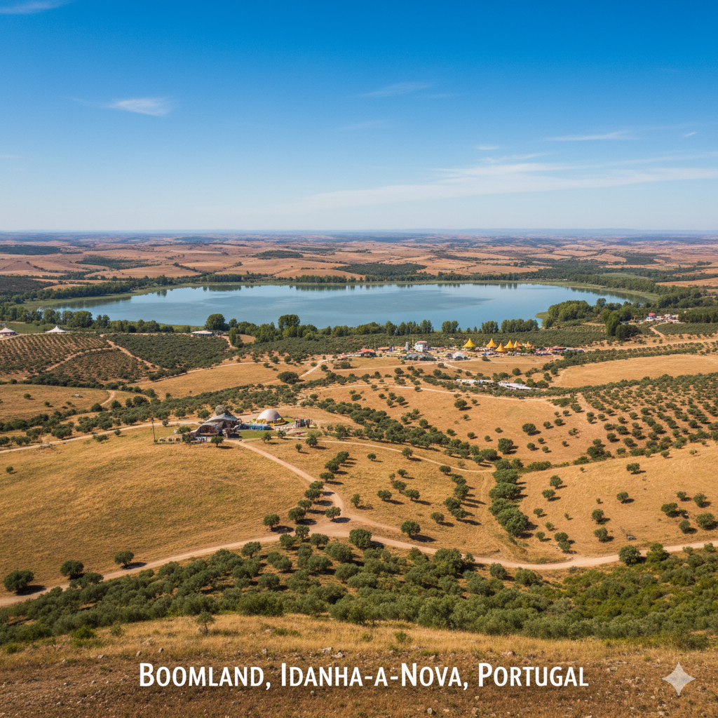 landscape of Boomland in Idanha-a-Nova, Portugal