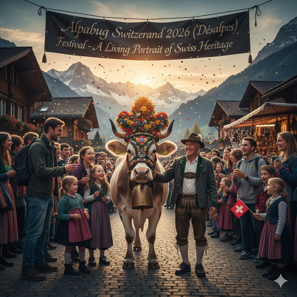 living portrait of Swiss heritage - Alpabzug Switzerland 2026