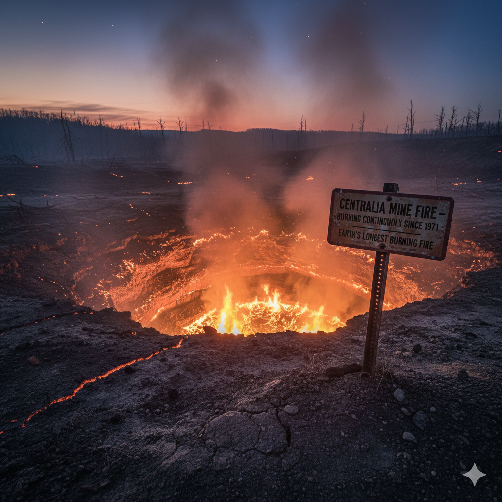 longest-burning fires on Earth