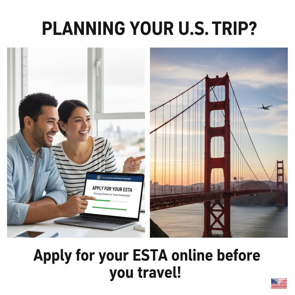 US ESTA 2025 online application passport