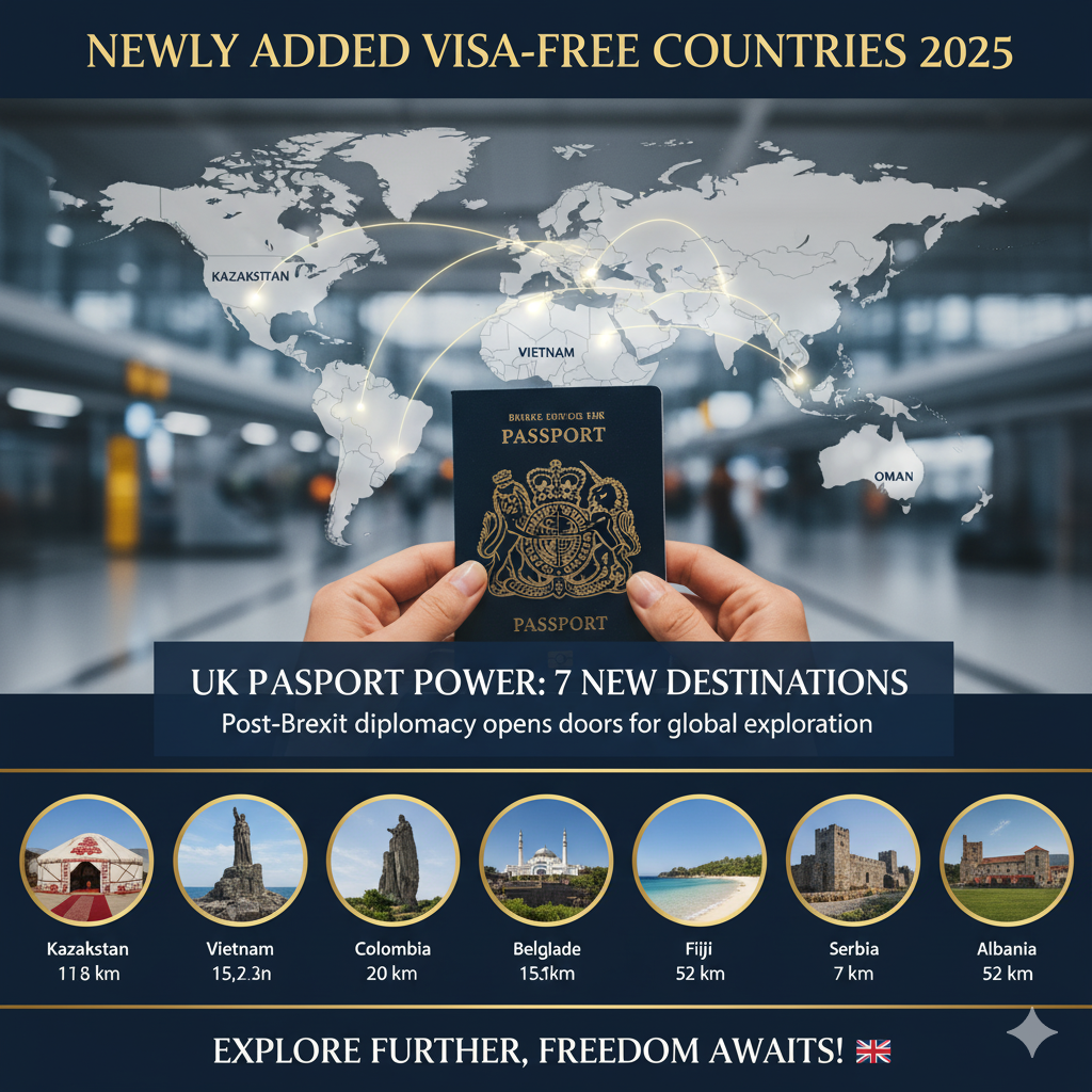 seven new countries Visa-Free Countries 2025