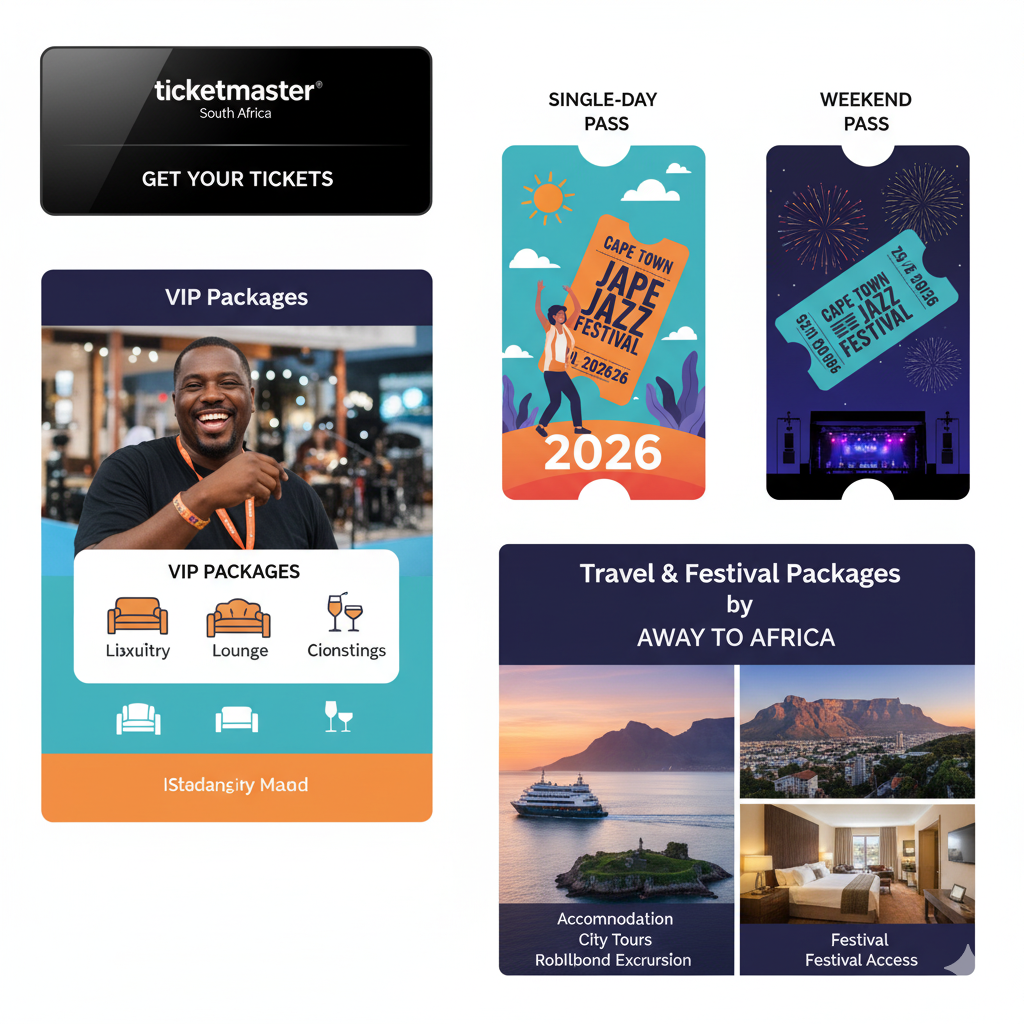 ticketing options and packages for the Cape Town Jazz Festival 2026