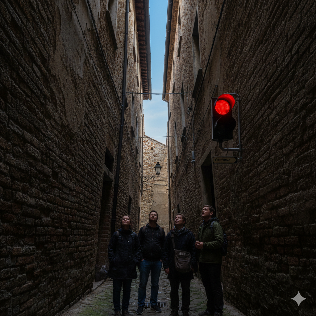 traffic light system for  tiny street