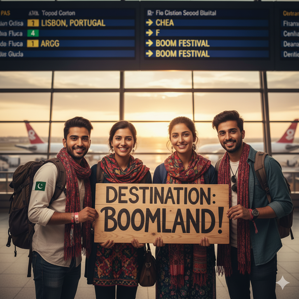 traveling from Pakistan or Asia to an international festival