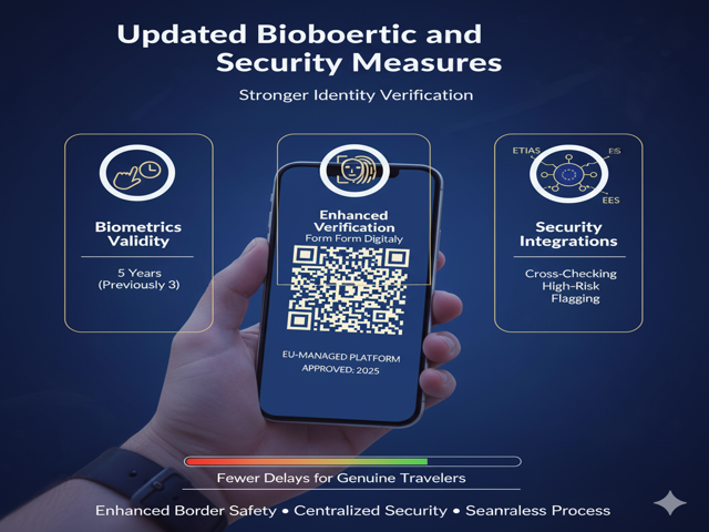 updated biometric and security measures for Schengen Visa 2025