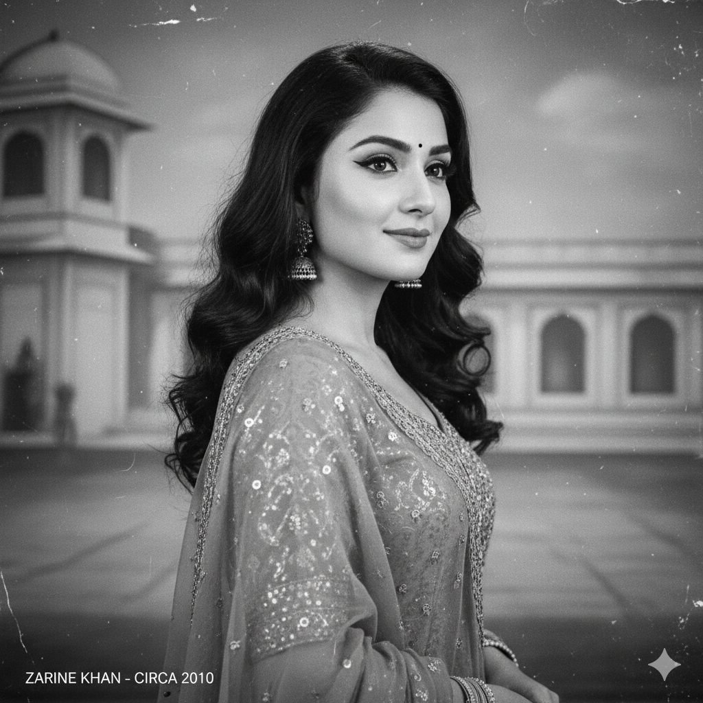 Young Zarine Khan in a still from Tere Ghar Ke Saamne (1963)