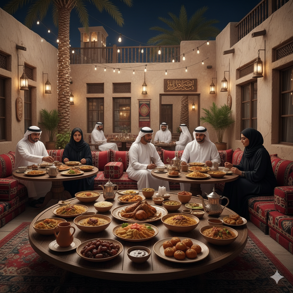 Authentic Emirati cuisine in a hidden Dubai restaurant