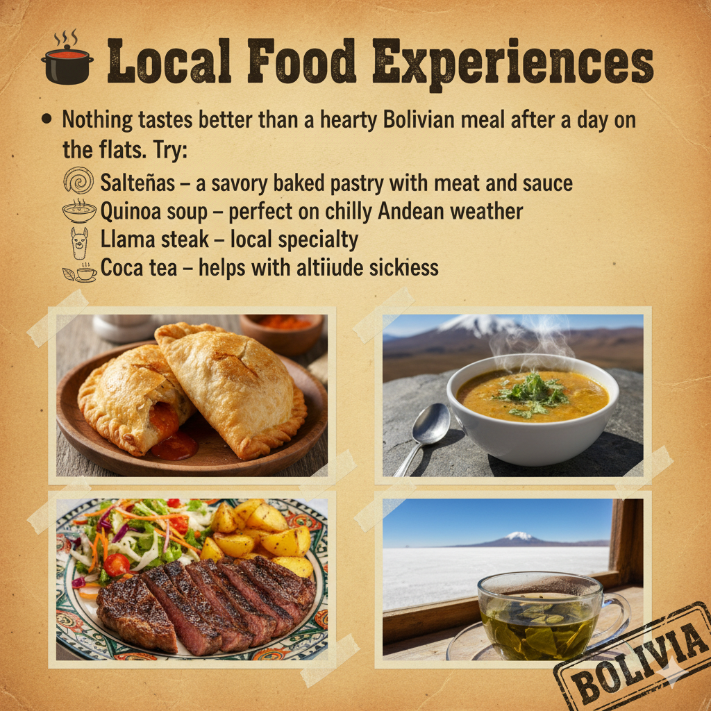 Bolivian local food experiences