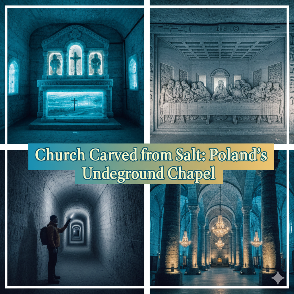 Church Carved from Salt Poland’s Underground Chapel