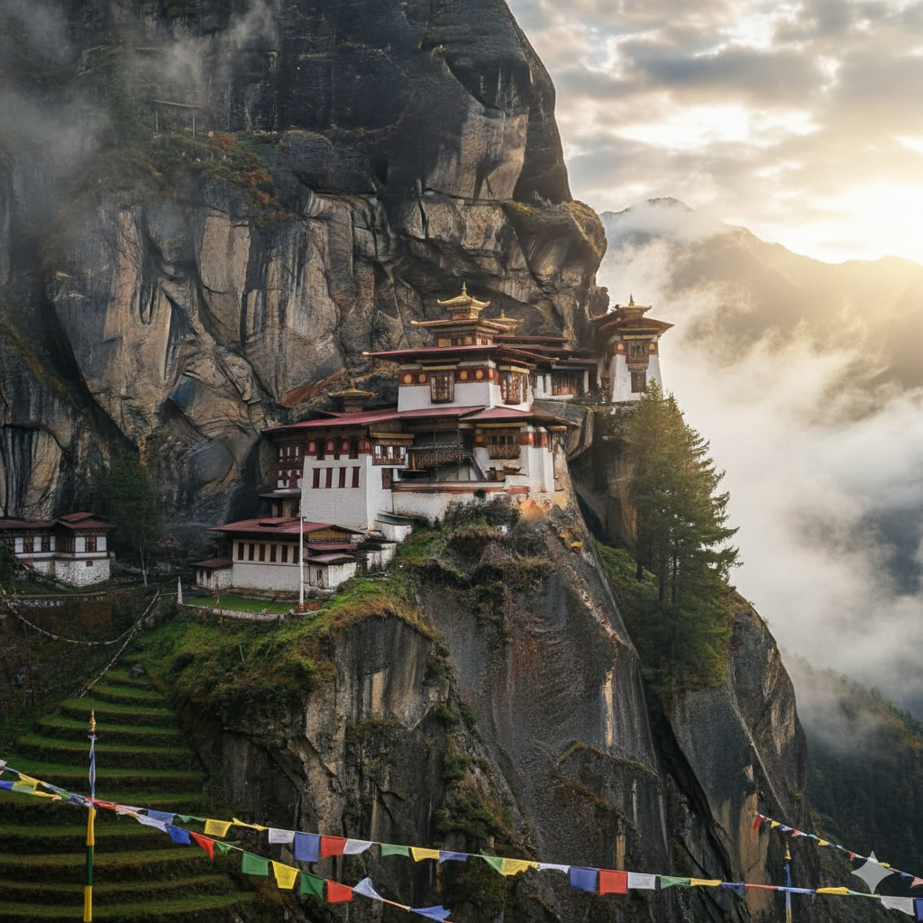 Cliff Village Bhutan Feels Otherworldly