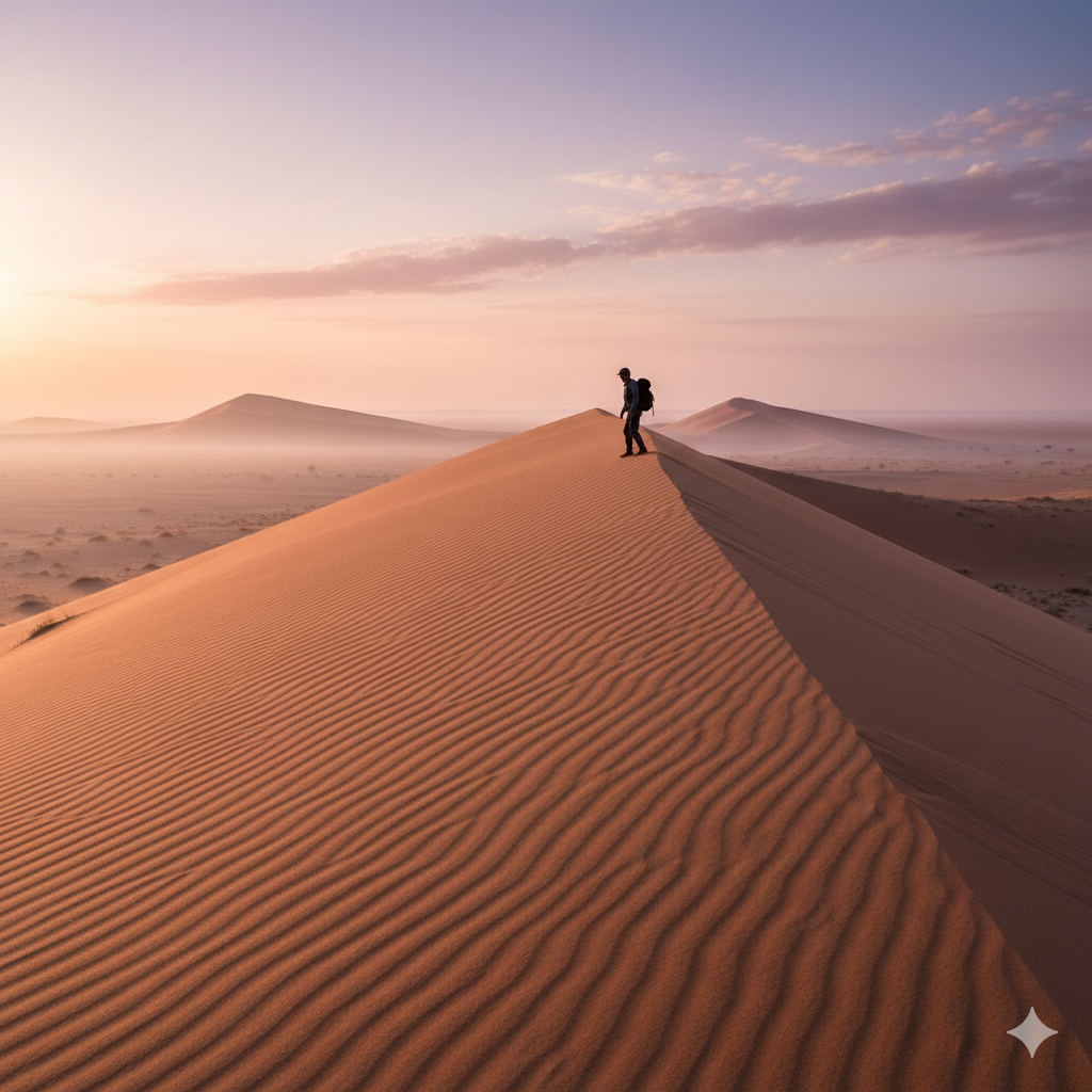 Climb Dune 45 Namibia red sand