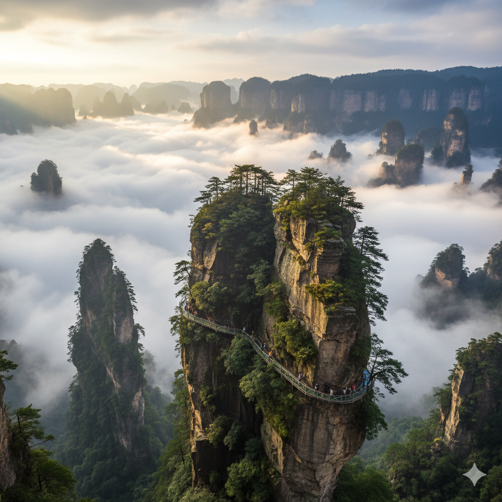Floating Mountains China Zhangjiajie