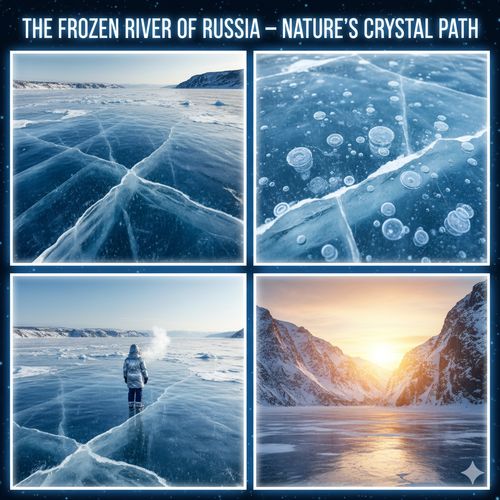 Frozen River of Russia – Nature’s Crystal Path