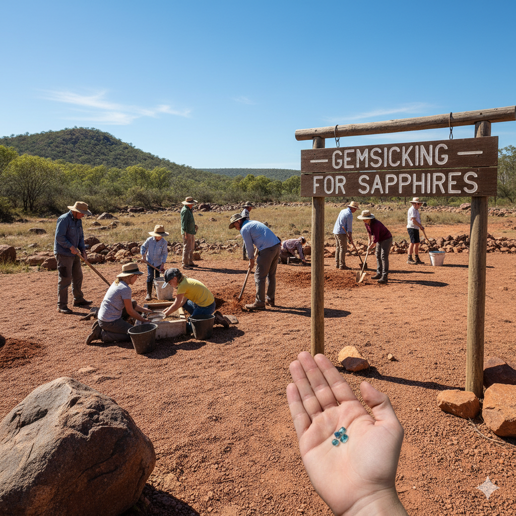 Gemfields – Fossicking for Sapphires