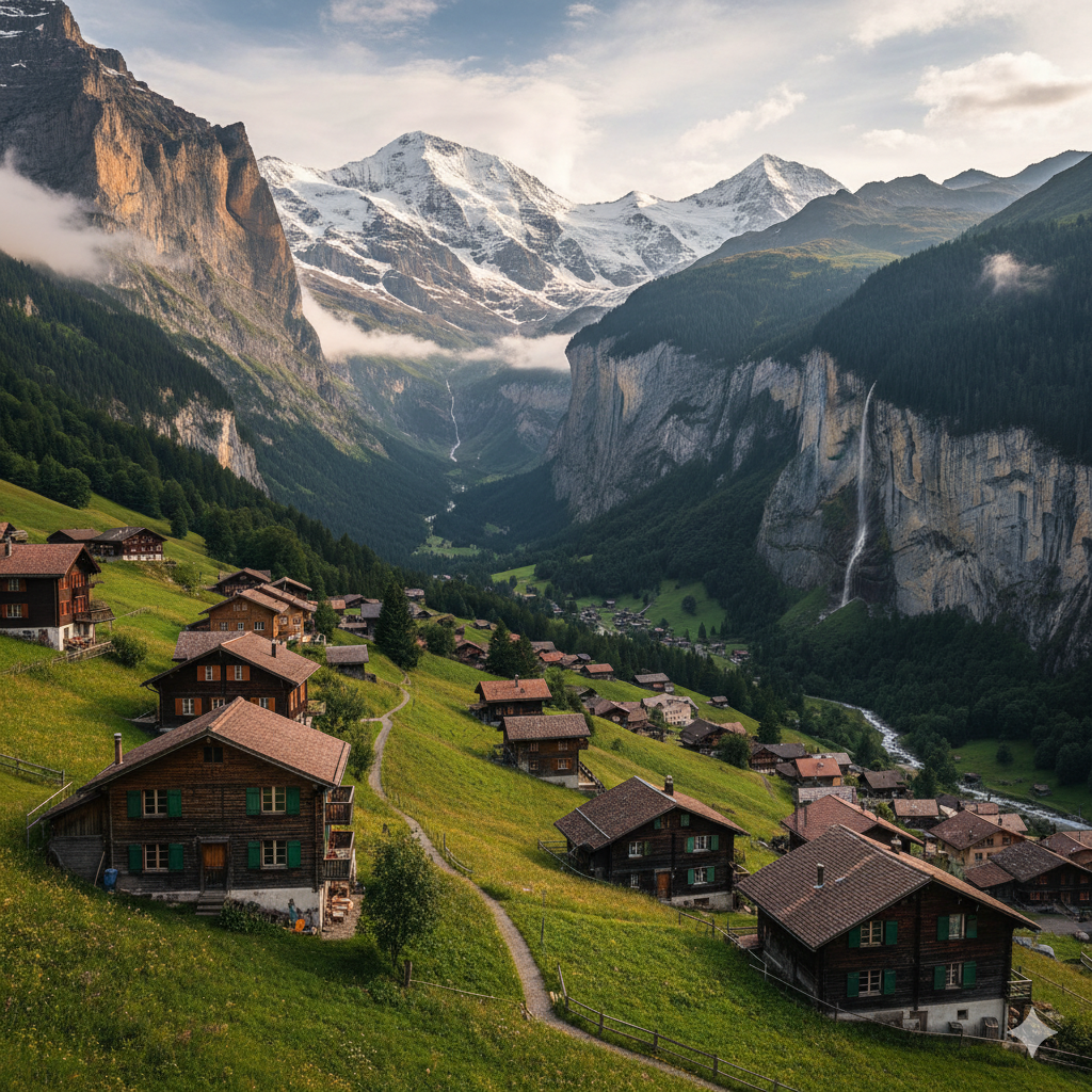 Gimmelwald Switzerland mountain village
