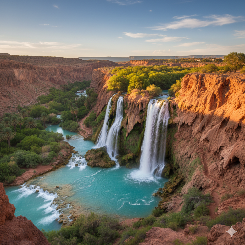Havasu Falls turquoise desert oasis Arizona