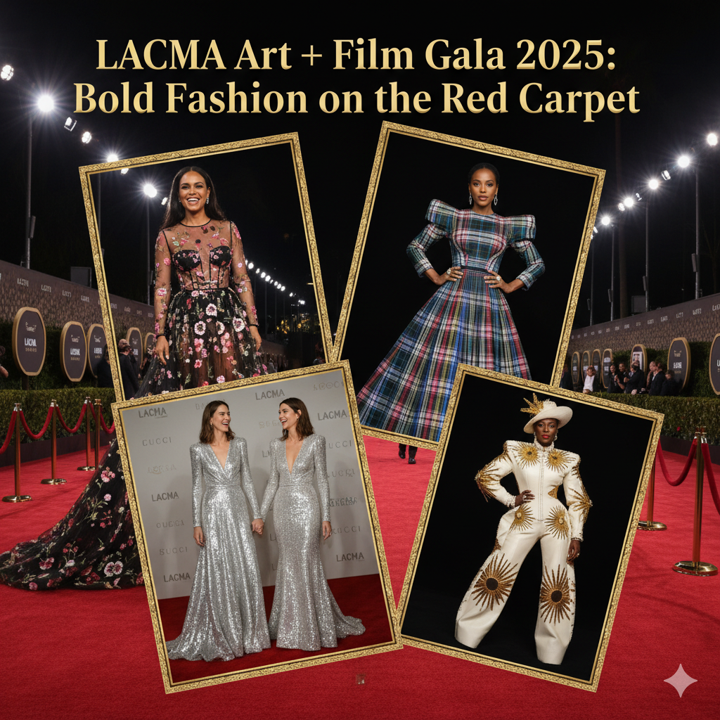 Hollywood Glam - LACMA Art Film Gala 2025 Bold Fashion on Red Carpet