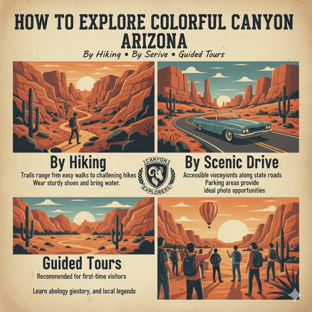 How to Explore Colorful Canyon Arizona