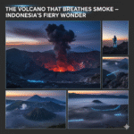 Indonesia breathing Volcano