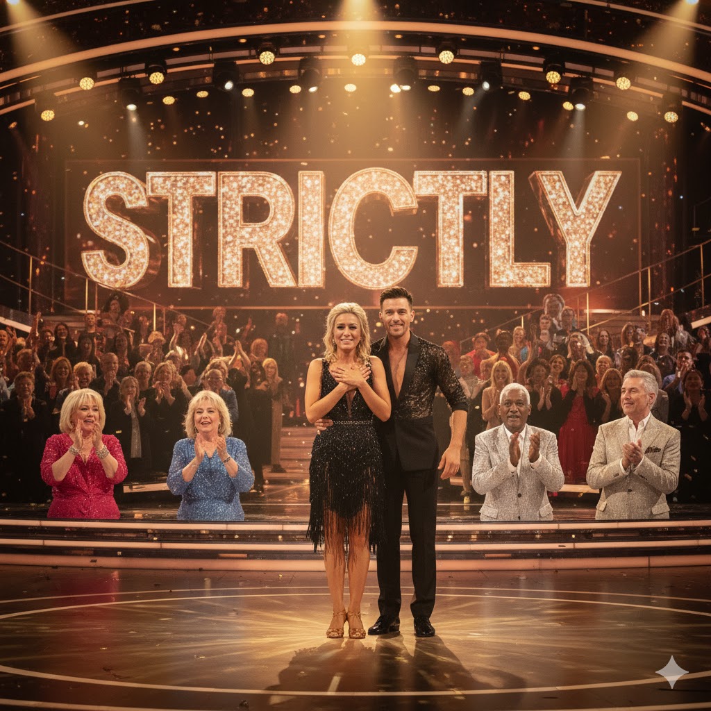 Karen Carney receiving applause after her heartfelt Strictly performance, with judges visibly emotional.