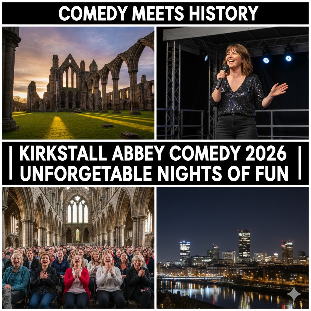 Kirkstall Abbey Comedy Festival 2026 comedy meets history Kirkstall Abbey Comedy Festival 2026