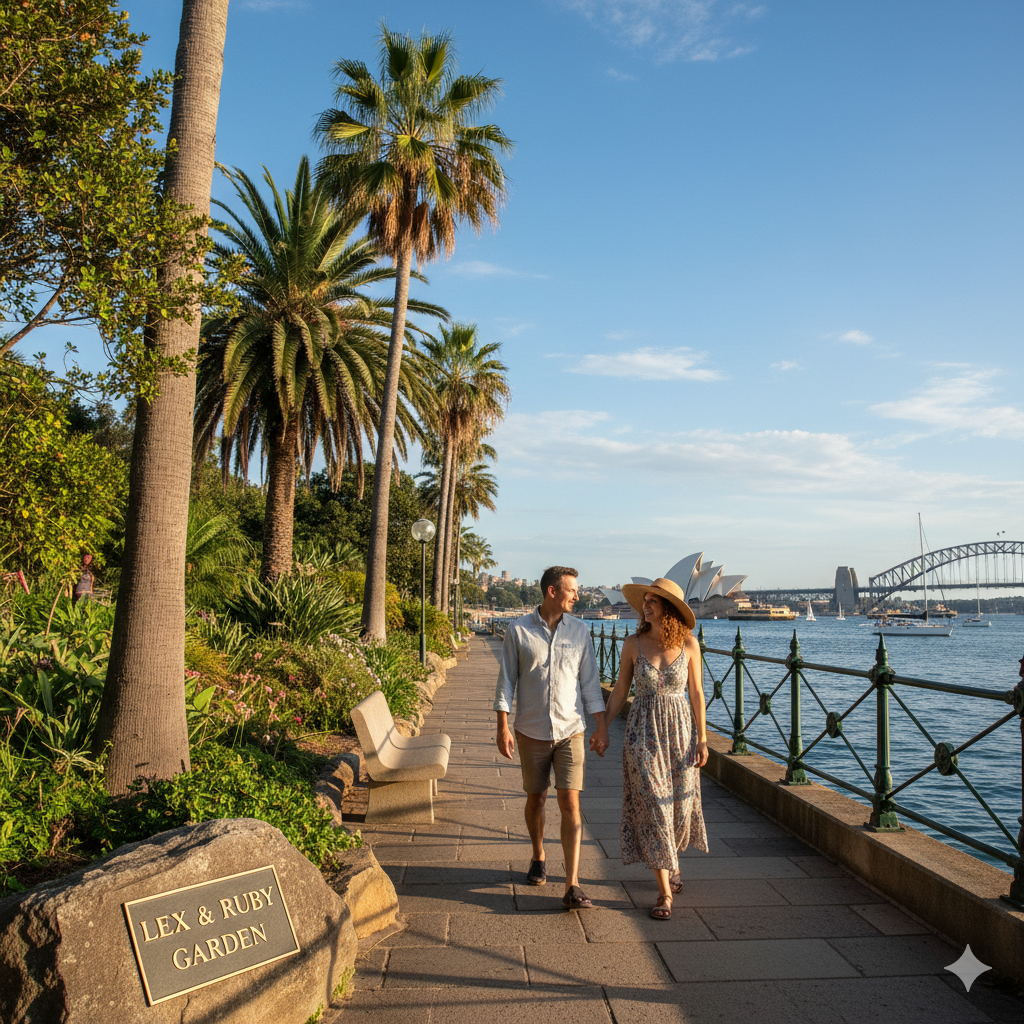 Lex and Ruby Garden Cremorne harbour walkway