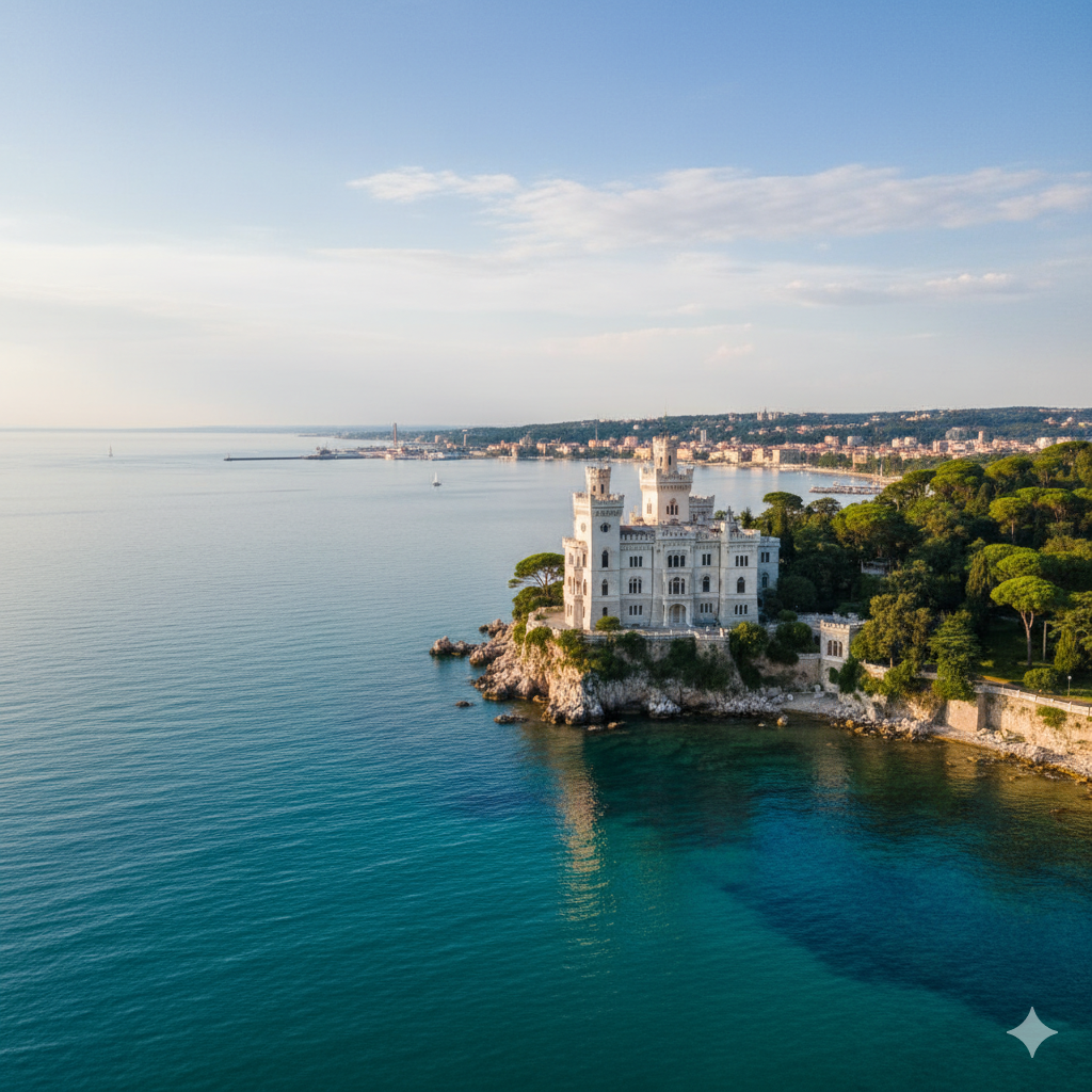 Miramare Castle Trieste Adriatic Sea