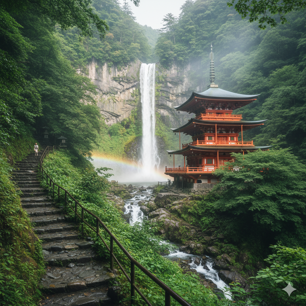 Nachi Taisha temple waterfall Wakayama hidden gem