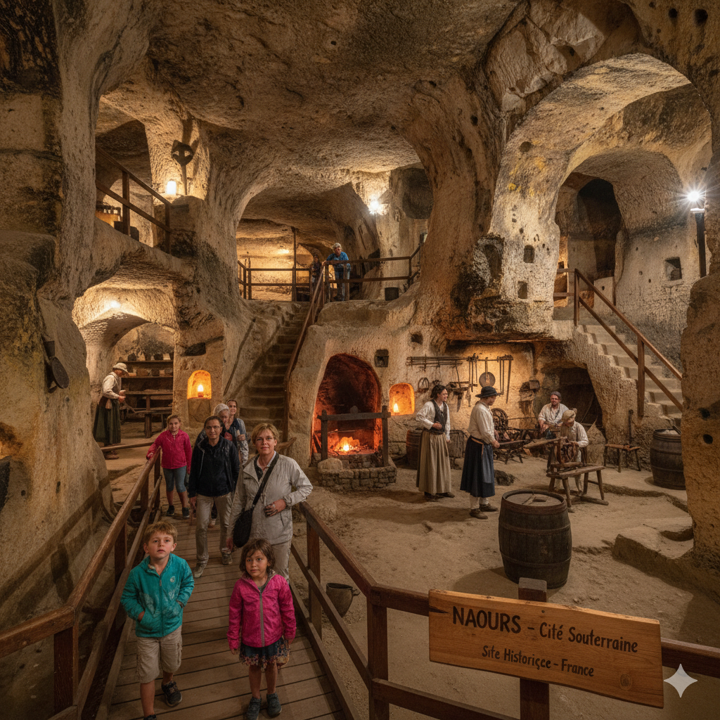 Naours underground city France historical site
