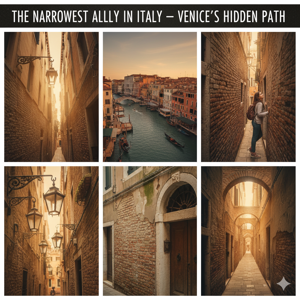 Narrowest Alley in Italy – Venice’s Hidden Path