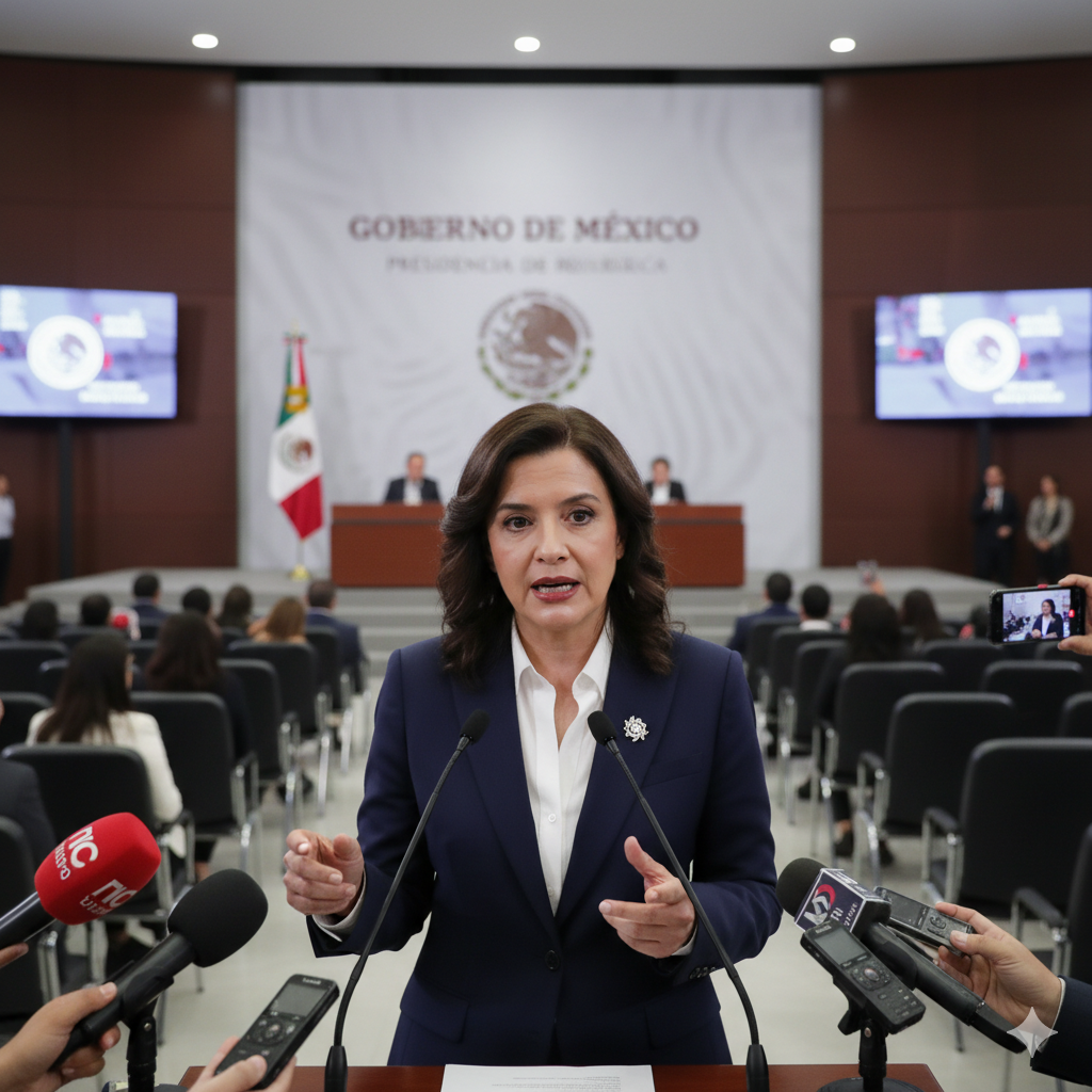 Claudia Sheinbaum addresses the press regarding public assault