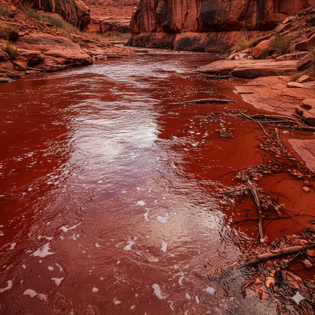 Red river surface details