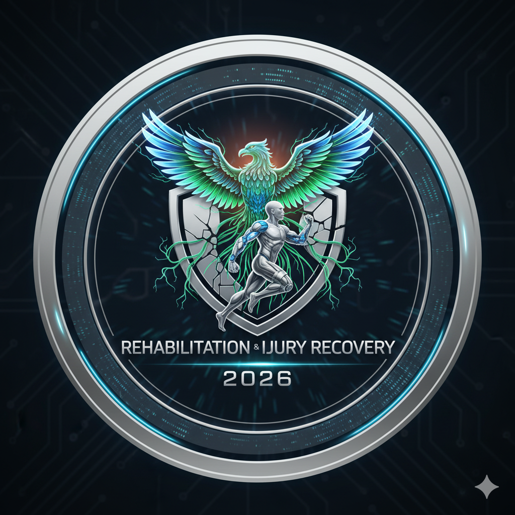 Rehabilitation workout and injury recovery icon 2026