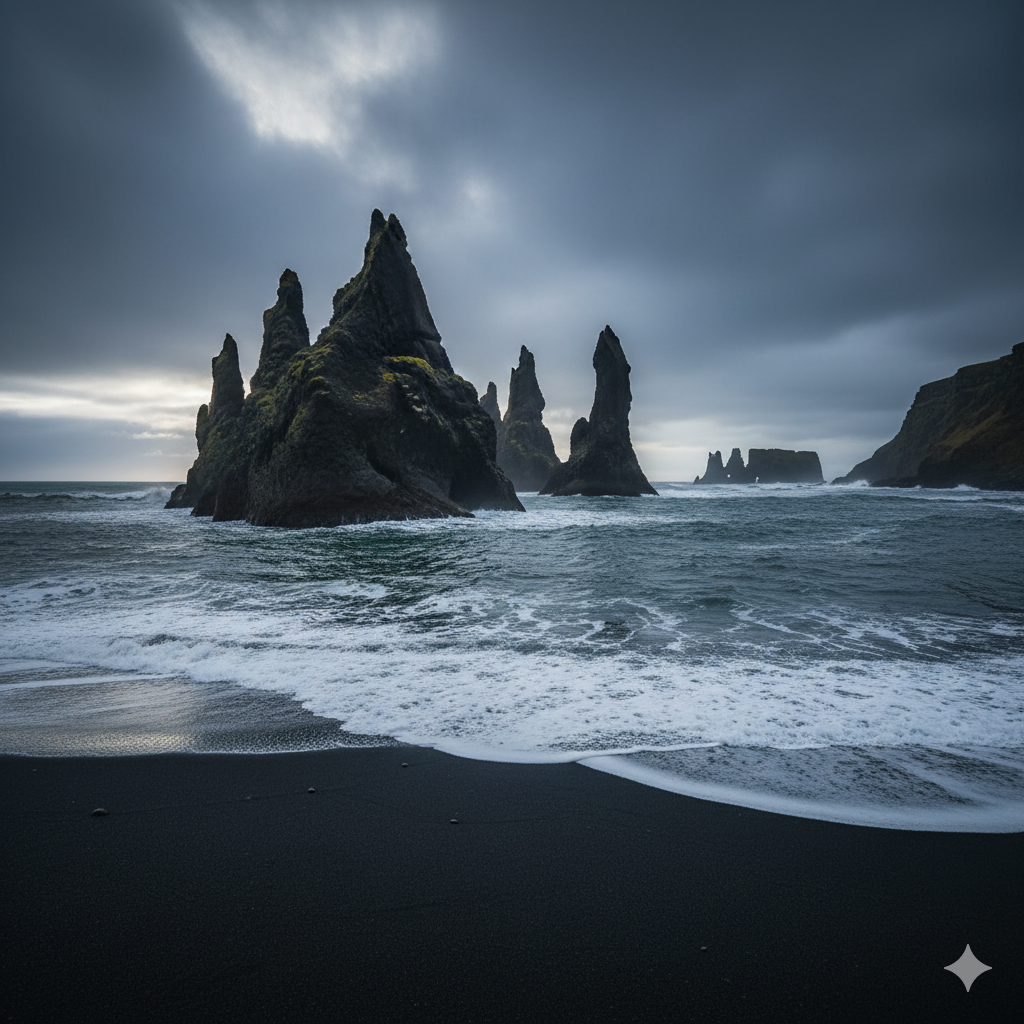 Reynisdrangar rock formations Iceland