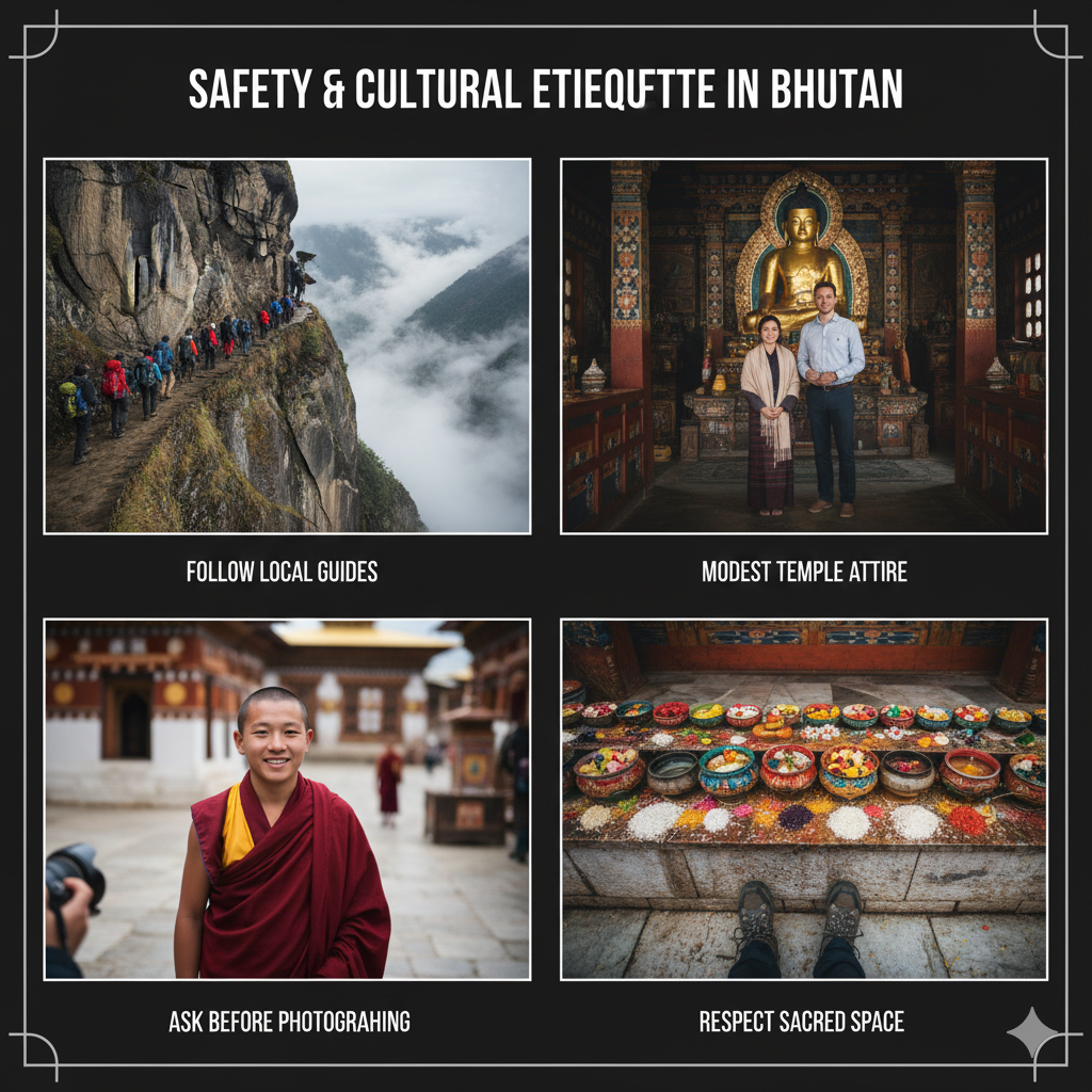 Safety and Cultural Etiquette in Bhutan’s Cliff Village