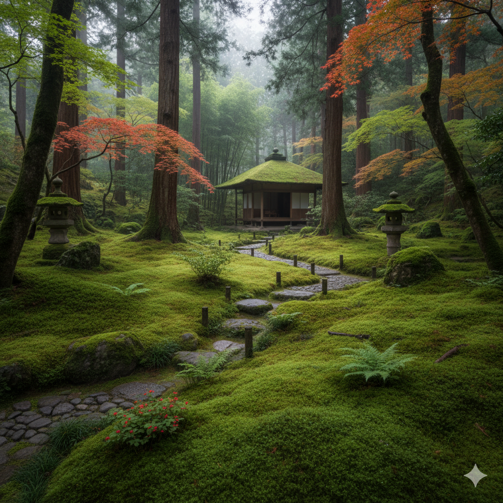 Sanzen-in Temple moss garden Kyoto hidden gem