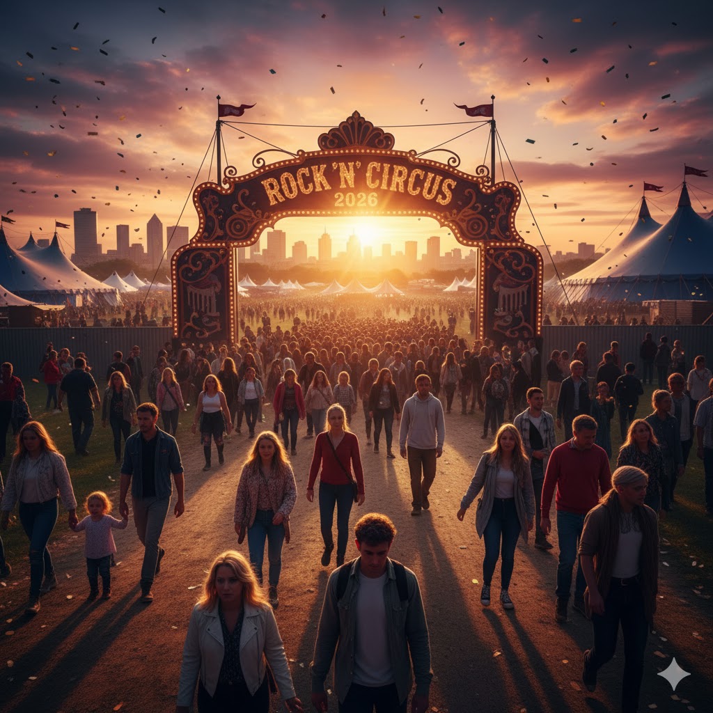 Visitors arriving at Don Valley Bowl for Rock N Roll Circus 2026