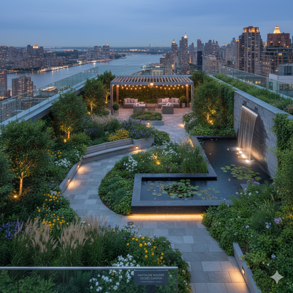 Waterline Square Secret Rooftop Garden