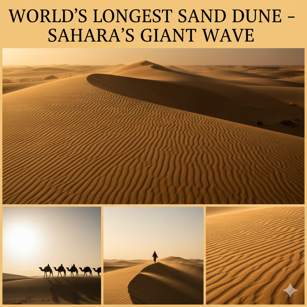 World’s Longest Sand Dune – Sahara’s Giant Wave