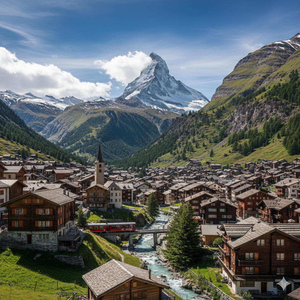 Zermatt Switzerland mountain village