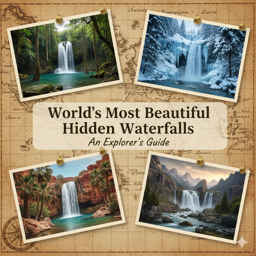 hidden waterfalls - World’s Most Beautiful Hidden Waterfalls